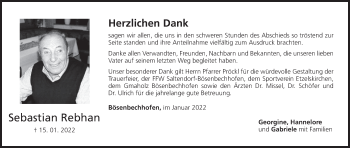 Anzeige von Sebastian Rebhan von MGO