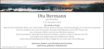 Anzeige von Uta Hermann von MGO