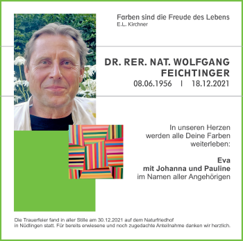 Anzeige von Wolfgang Feichtinger von MGO