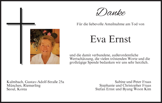 Anzeige von Eva Ernst von MGO
