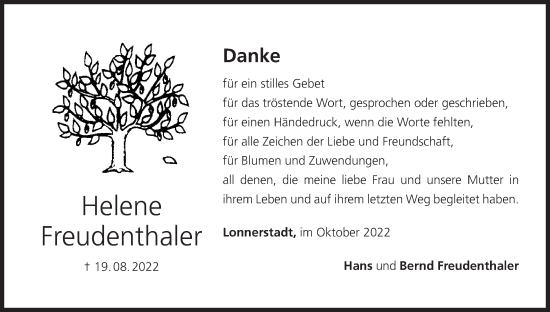 Anzeige von Helene Freudenthaler von MGO