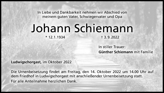 Anzeige von Johann Schiemann von MGO