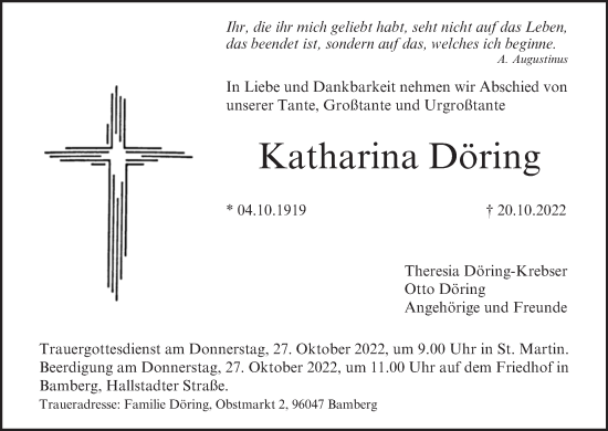 Anzeige von Katharina Döring von MGO