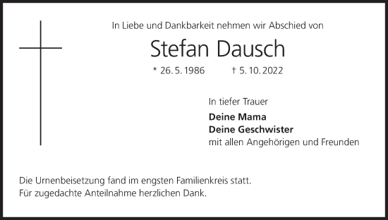 Anzeige von Stefan Dausch von MGO
