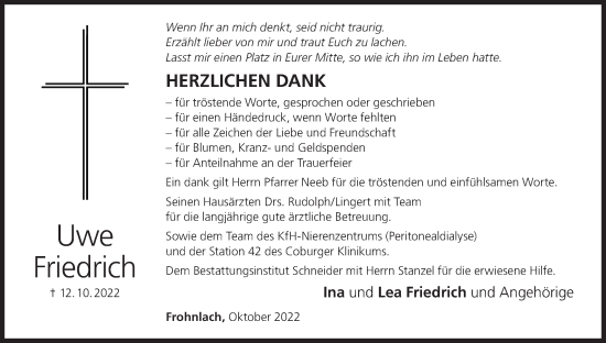 Anzeige von Uwe Friedrich von MGO