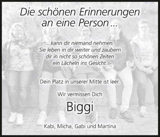 Anzeige von Biggi  von MGO
