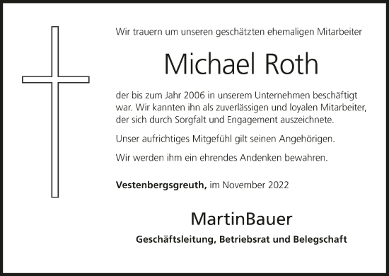 Anzeige von Michael Roth von MGO