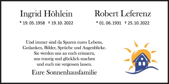 Anzeige von Robert Leferenz von MGO