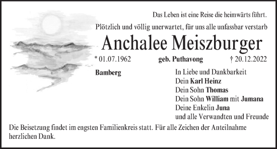 Anzeige von Anchalee Meiszburger von MGO