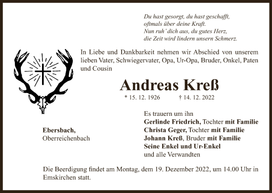 Anzeige von Andreas Kreß von MGO