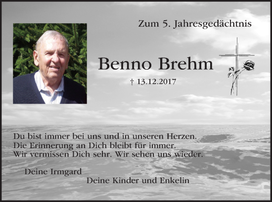 Anzeige von Benedikt Brehm von MGO