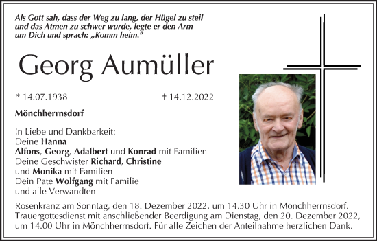 Anzeige von Georg Aumüller von MGO