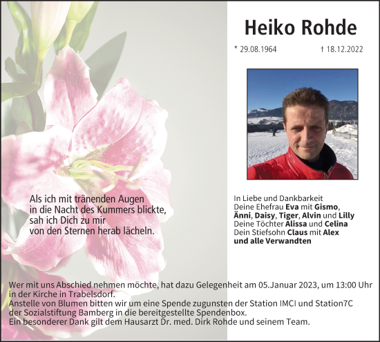 Anzeige von Heiko Rohde von MGO