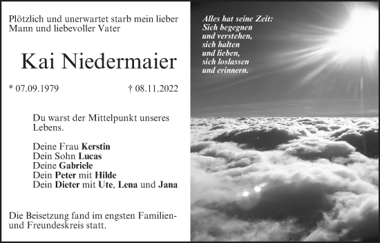 Anzeige von Kai Niedermaier von MGO