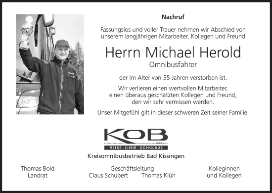 Anzeige von Michael Herold von MGO