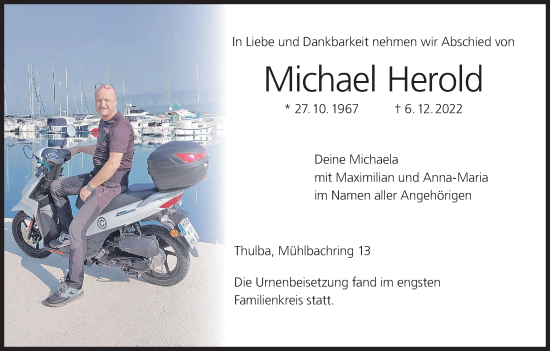 Anzeige von Michael Herold von MGO