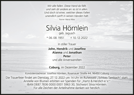 Anzeige von Silvia Hörnlein von MGO