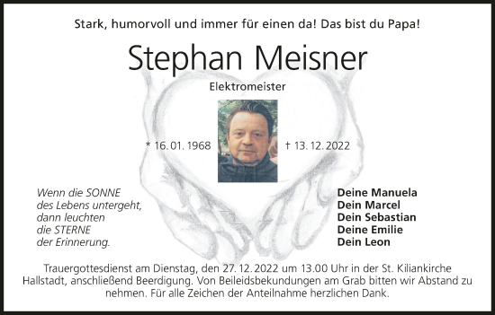 Anzeige von Stephan Meisner von MGO