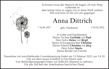 Anzeige von Anna Dittrich von MGO