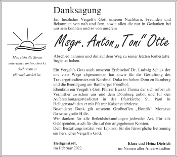 Anzeige von Anton Otte von MGO