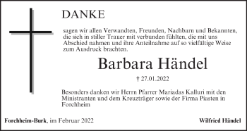 Anzeige von Barbara Händel von MGO