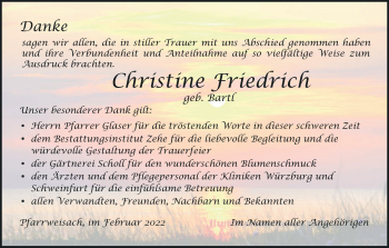 Anzeige von Christine Friedrich von MGO