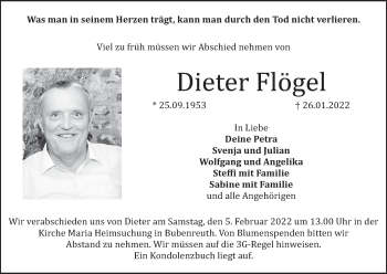 Anzeige von Dieter Flögel von MGO