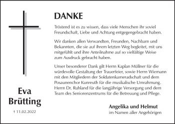 Anzeige von Eva Brütting von MGO