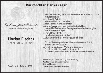 Anzeige von Florian Fischer von MGO