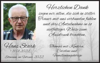 Anzeige von Hans Stark von MGO