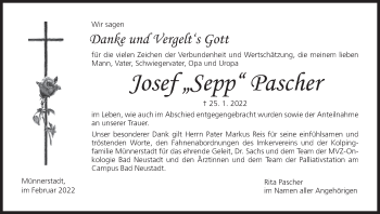 Anzeige von Josef Pascher von MGO