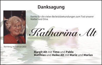 Anzeige von Katharina Alt von MGO