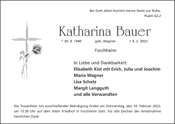 Anzeige von Katharina Bauer von MGO