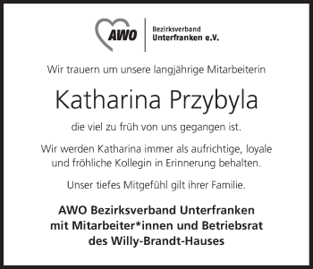 Anzeige von Katharina Przybyla von MGO