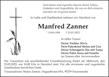 Anzeige von Manfred Zanner von MGO