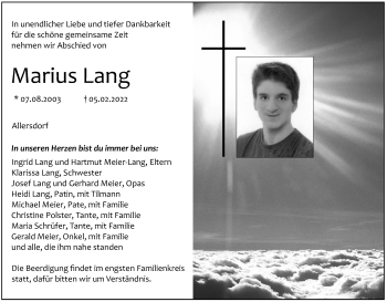 Anzeige von Marius Lang von MGO