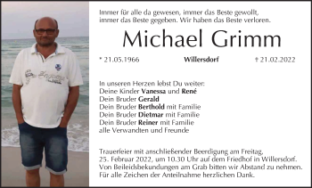 Anzeige von Michael Grimm von MGO