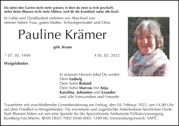 Anzeige von Pauline Krämer von MGO