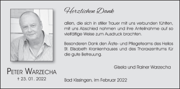 Anzeige von Peter Warzecha von MGO