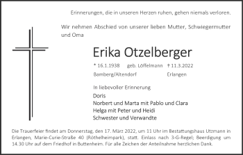Anzeige von Erika Otzelberger von MGO