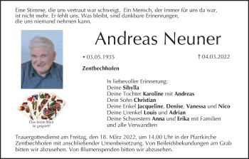 Anzeige von Andreas Neuner von MGO