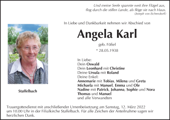 Anzeige von Angela Karl von MGO