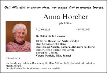 Anzeige von Anna Horcher von MGO