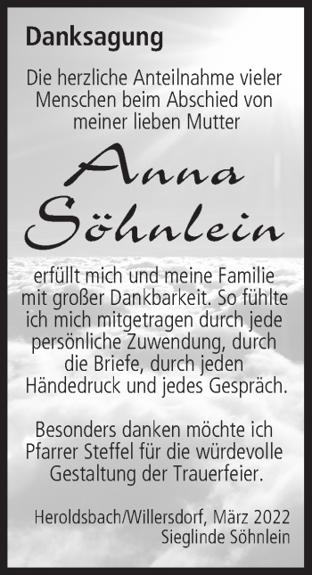 Anzeige von Anna Söhnlein von MGO