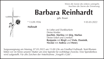 Anzeige von Barbara Reinhardt von MGO