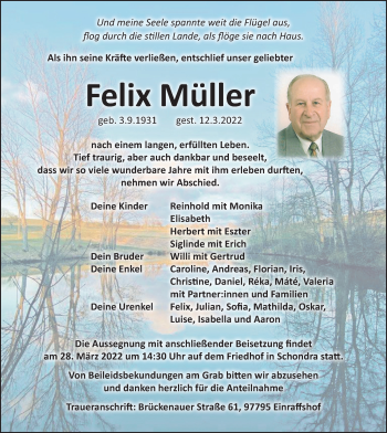 Anzeige von Felix Müller von MGO