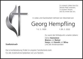 Anzeige von Georg Hempfling von MGO