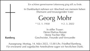 Anzeige von Georg Mohr von MGO
