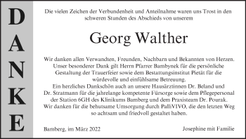 Anzeige von Georg Walther von MGO