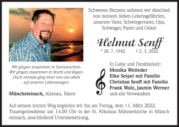 Anzeige von Helmut Senff von MGO